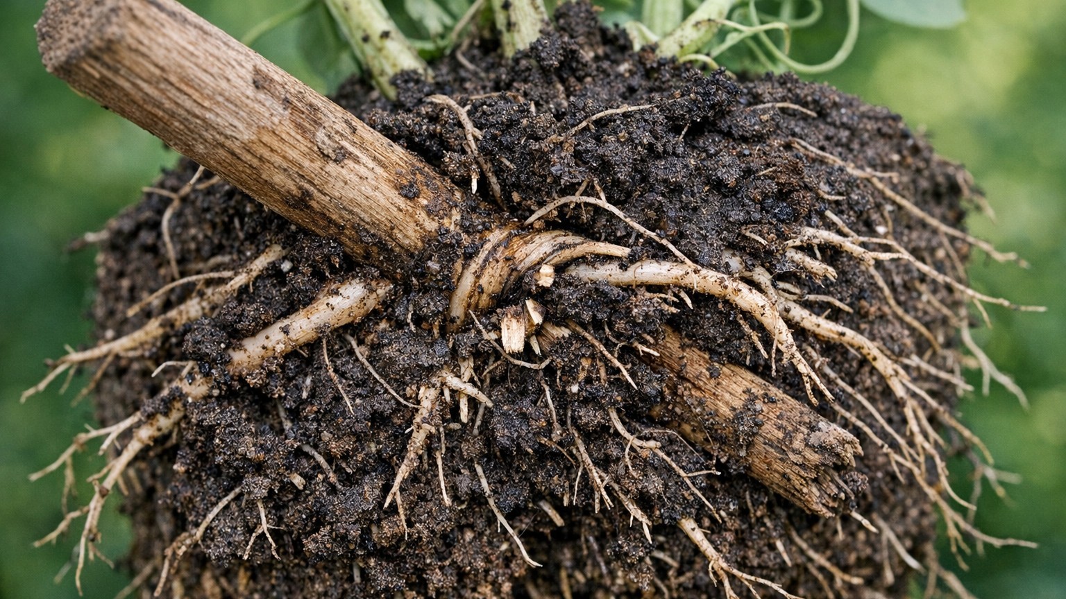 J'attendais toujours que mes pois lèvent pour planter les tuteurs : quand j'ai déterré un plant en juillet, j'ai vu ce que...