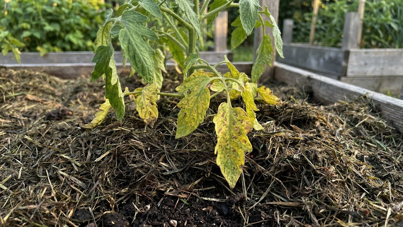 J'étalais ma tonte fraîche en paillis épais au potager : au troisième jour, j'ai compris ce qui brûlait mes plants par en ...