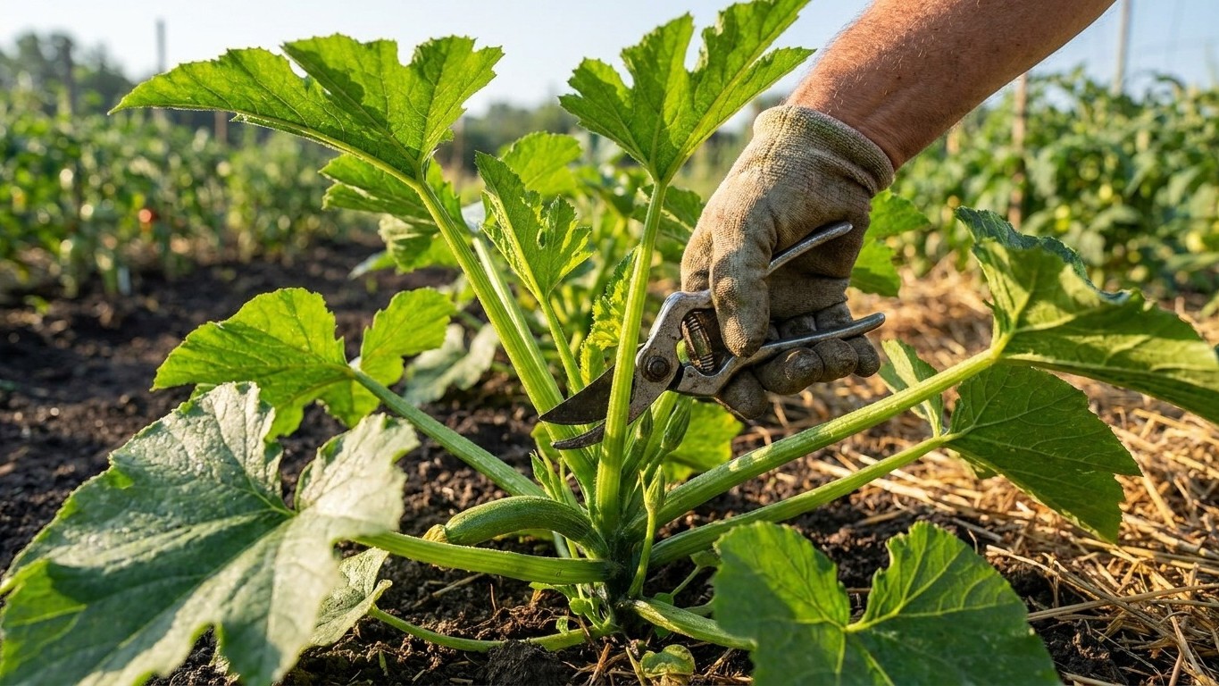 Je laissais mes courgettes pousser librement en mai : un vieux jardinier m'a montré l'endroit exact où couper pour tout ch...