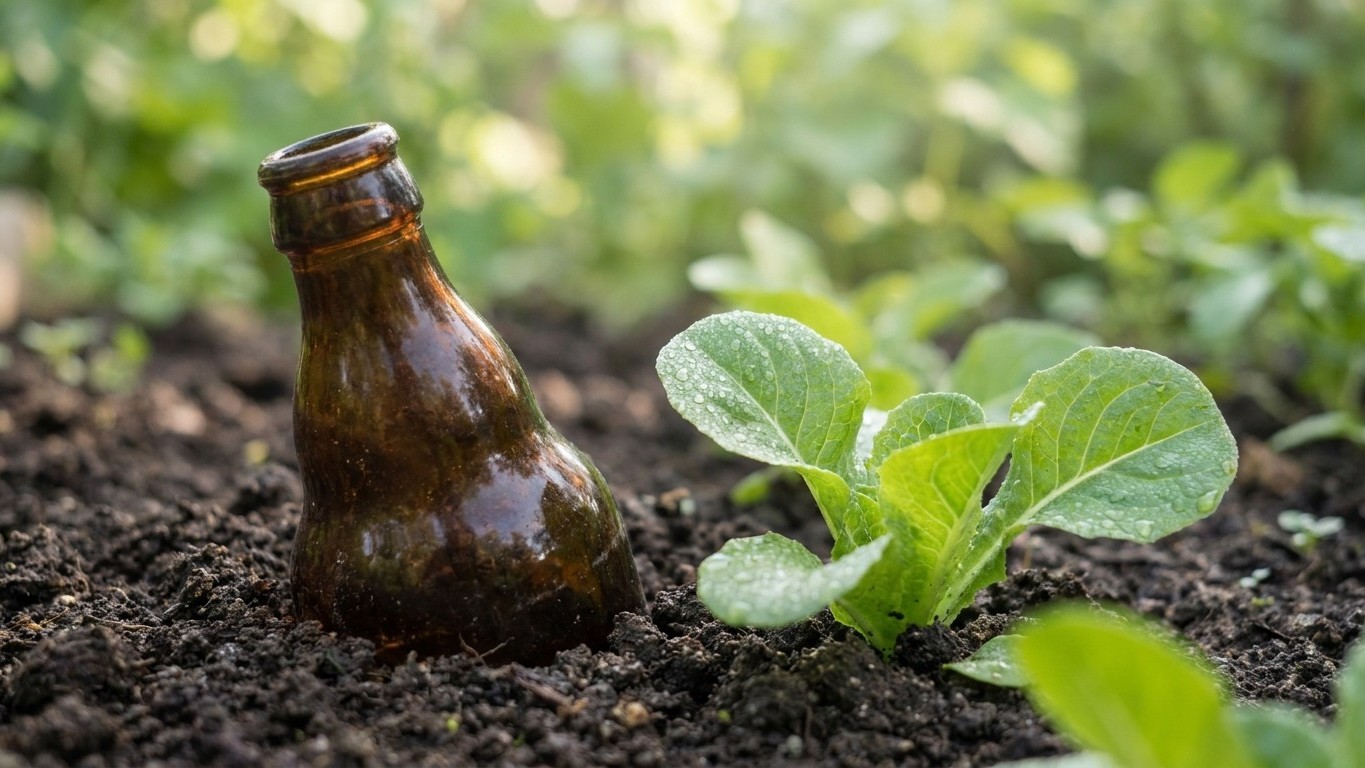 « Jette ta bière, tu nourris mon jardin » : mon voisin a compté les limaces depuis que j'ai posé ce piège près des salades
