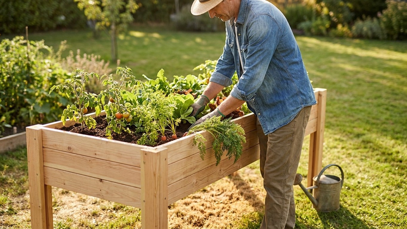 Potager surélevé : avantages, matériaux et guide de construction étape par étape