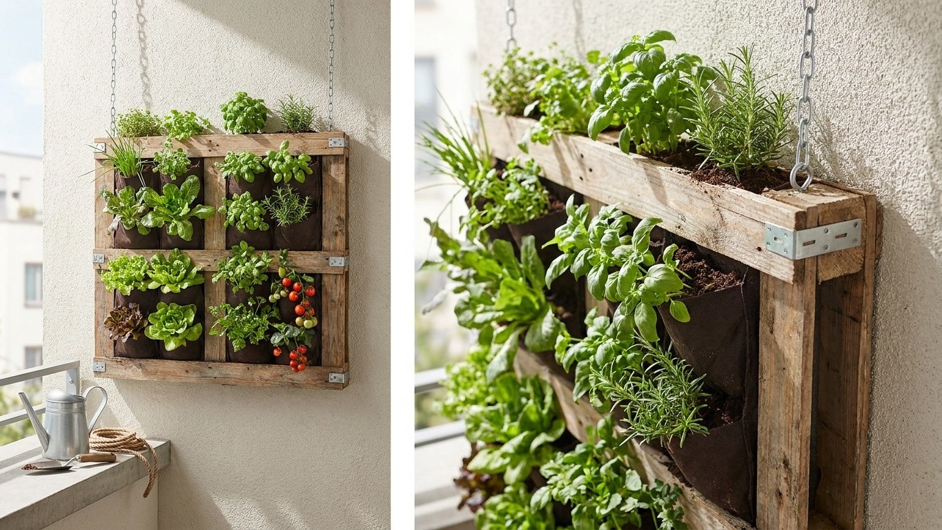 Potager suspendu en palettes : fabrication pas à pas et légumes à privilégier