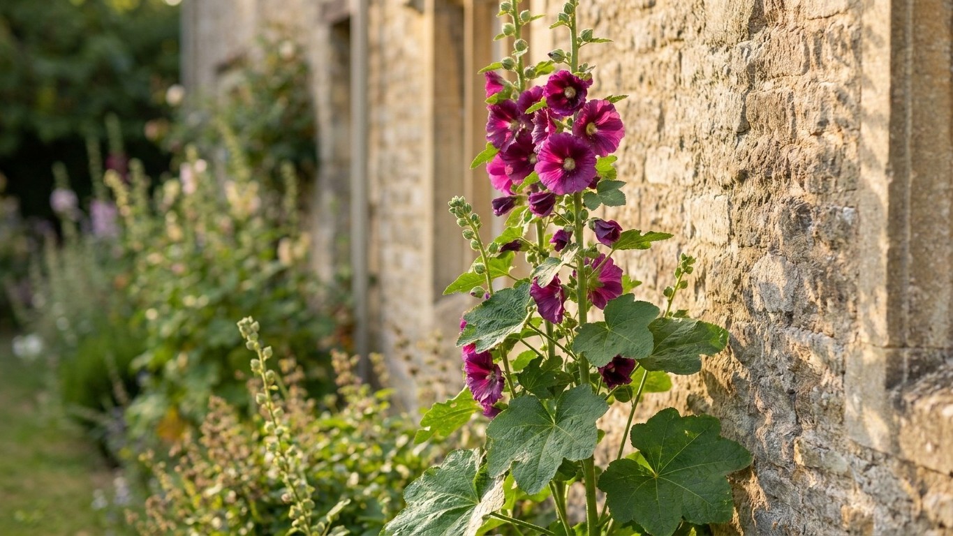 « Tu les as mises contre le mur ? » : quand mon voisin qui cultive des roses trémières depuis quarante ans a vu mes plants...