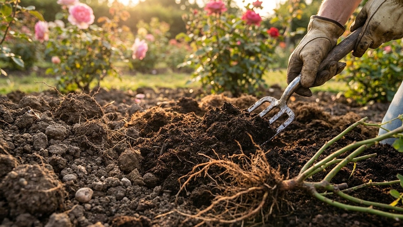 Amendement du sol pour rosier : préparer la terre avant et après plantation