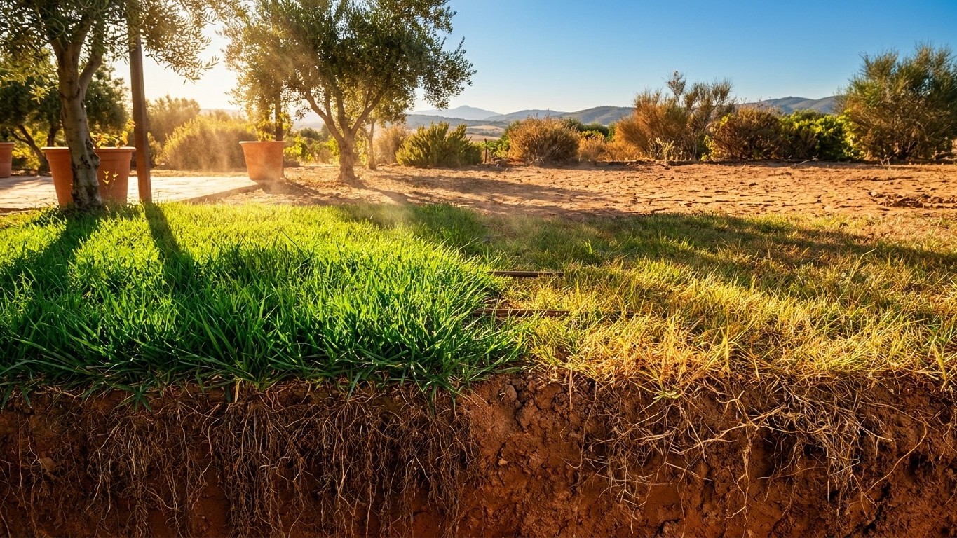 Gazon résistant à la sécheresse : les meilleures variétés pour un jardin sans arrosage intensif