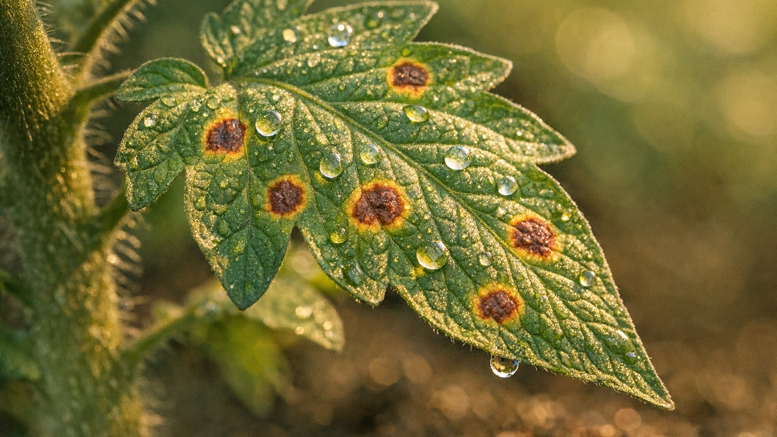J'ai toujours arrosé mes tomates par le haut le soir en juin : le matin où j'ai vu les premières taches sur les feuilles, ...