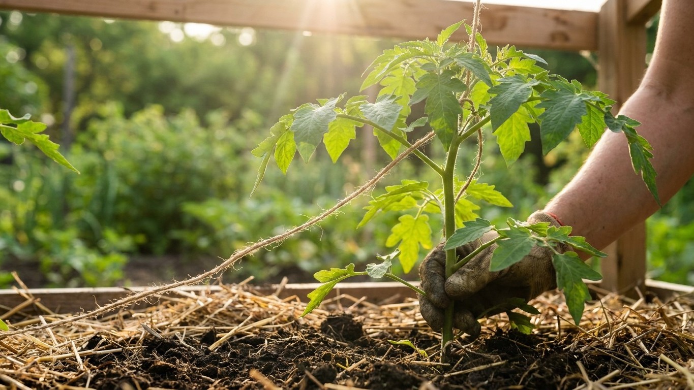 J'attachais mes plants de tomates avec de la ficelle depuis des années : le jour où un maraîcher m'a montré ce qu'il utili...