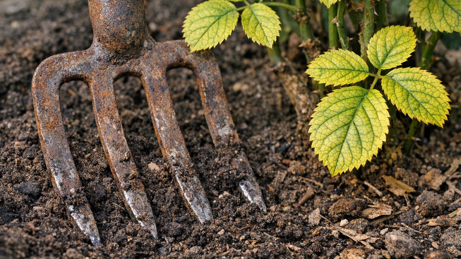 Les anciens plantaient toujours une fourchette rouillée au pied de leurs rosiers : des années plus tard, la science expliq...