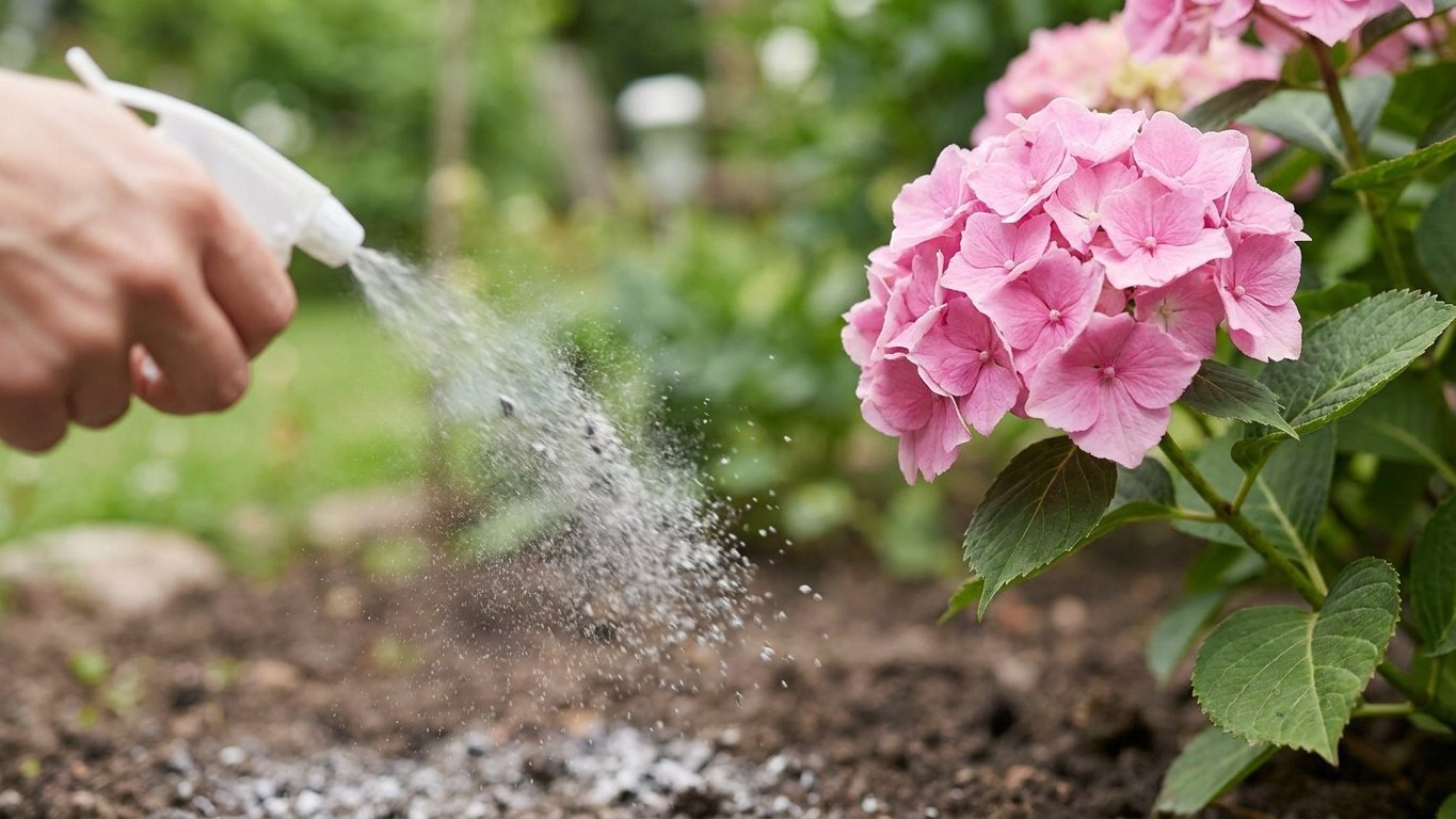 Mon voisin jetait toujours ses cendres de bois au pied de ses hortensias chaque hiver et ce n'était pas pour nourrir le sol