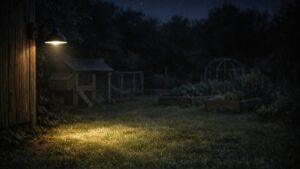 Mon voisin laisse une lumière allumée toute la nuit dans son jardin et ce n'est pas pour éclairer son allée