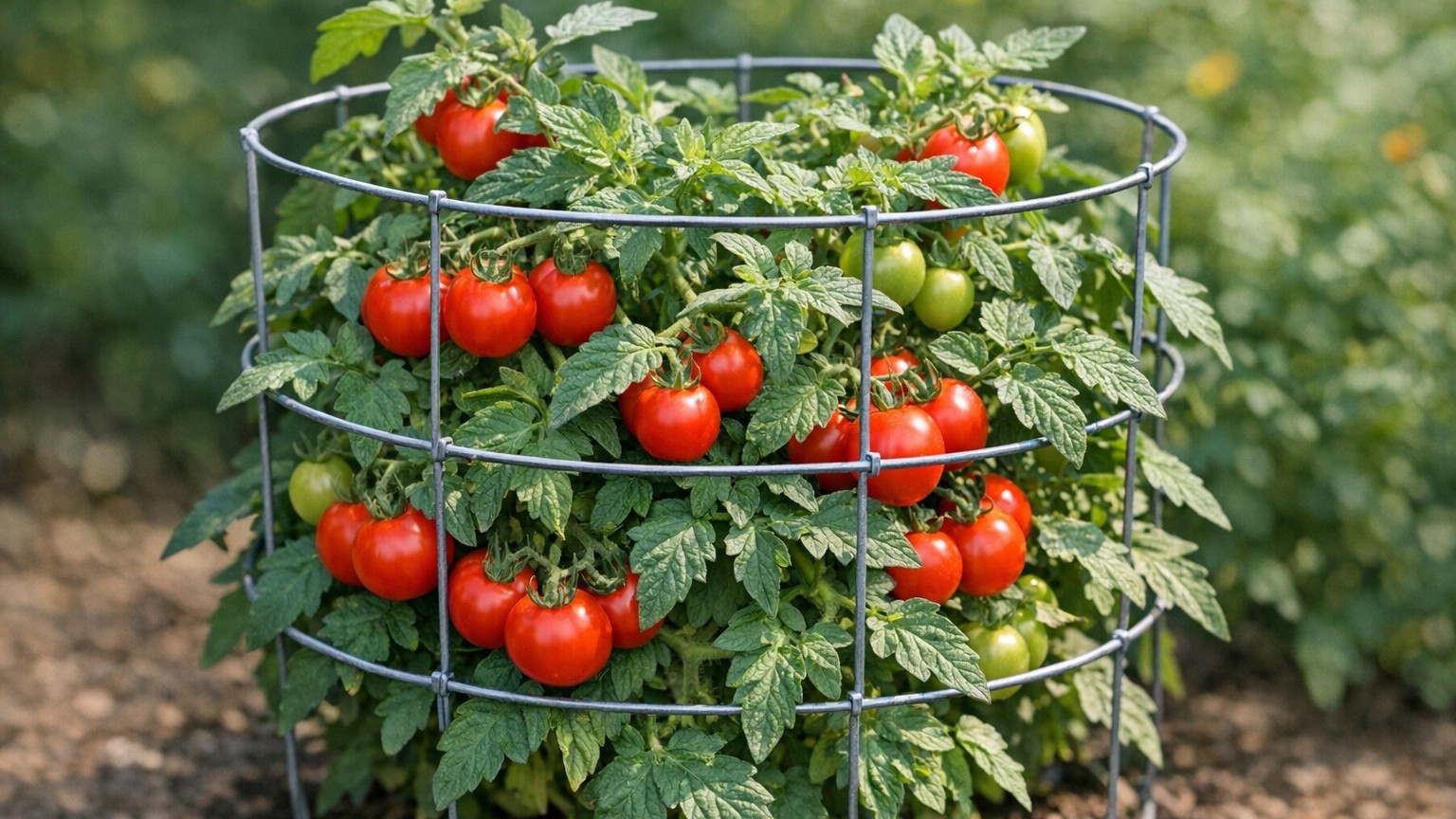 Mon voisin maraîcher attache toujours ses tomates sans la moindre ficelle et ce n'est pas pour gagner du temps
