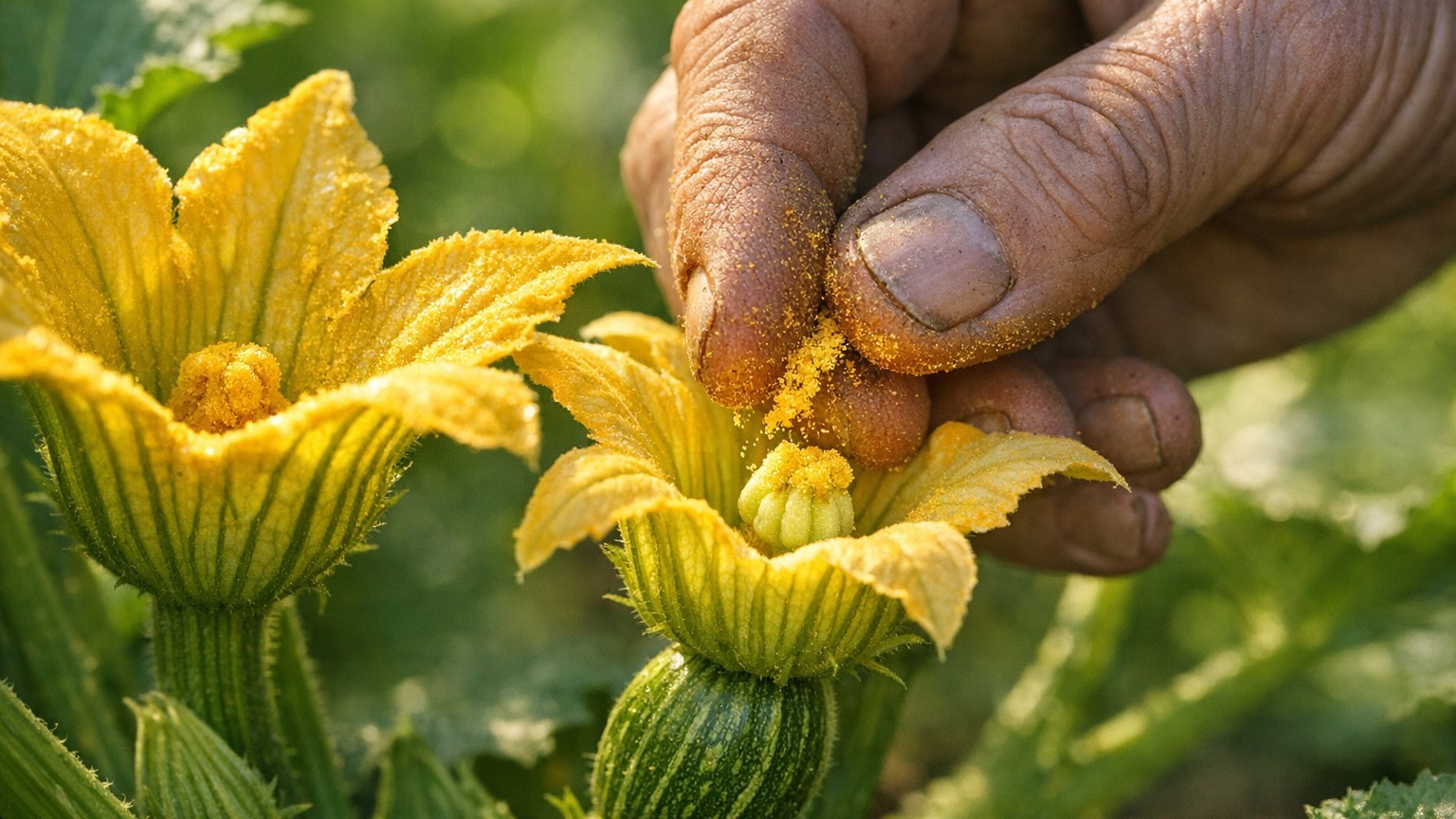 « Secoue-les chaque matin » : depuis qu'un vieux jardinier m'a montré ce geste sur mes courgettes, j'ai enfin des fruits e...