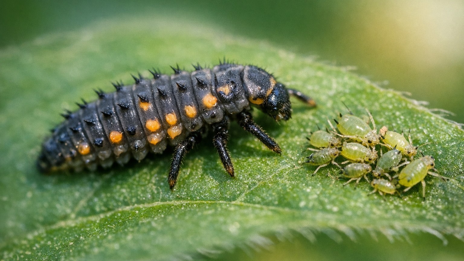 Vous écrasez cette petite larve noire dans votre potager : ce que vous venez d'éliminer dévorait une centaine de pucerons ...