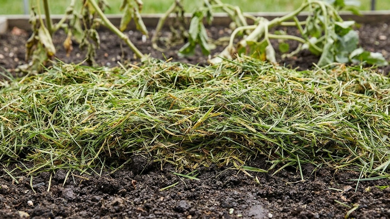 Arrêtez d'étaler votre tonte fraîche au potager comme ça : c'est pour ça que votre sol s'asphyxie