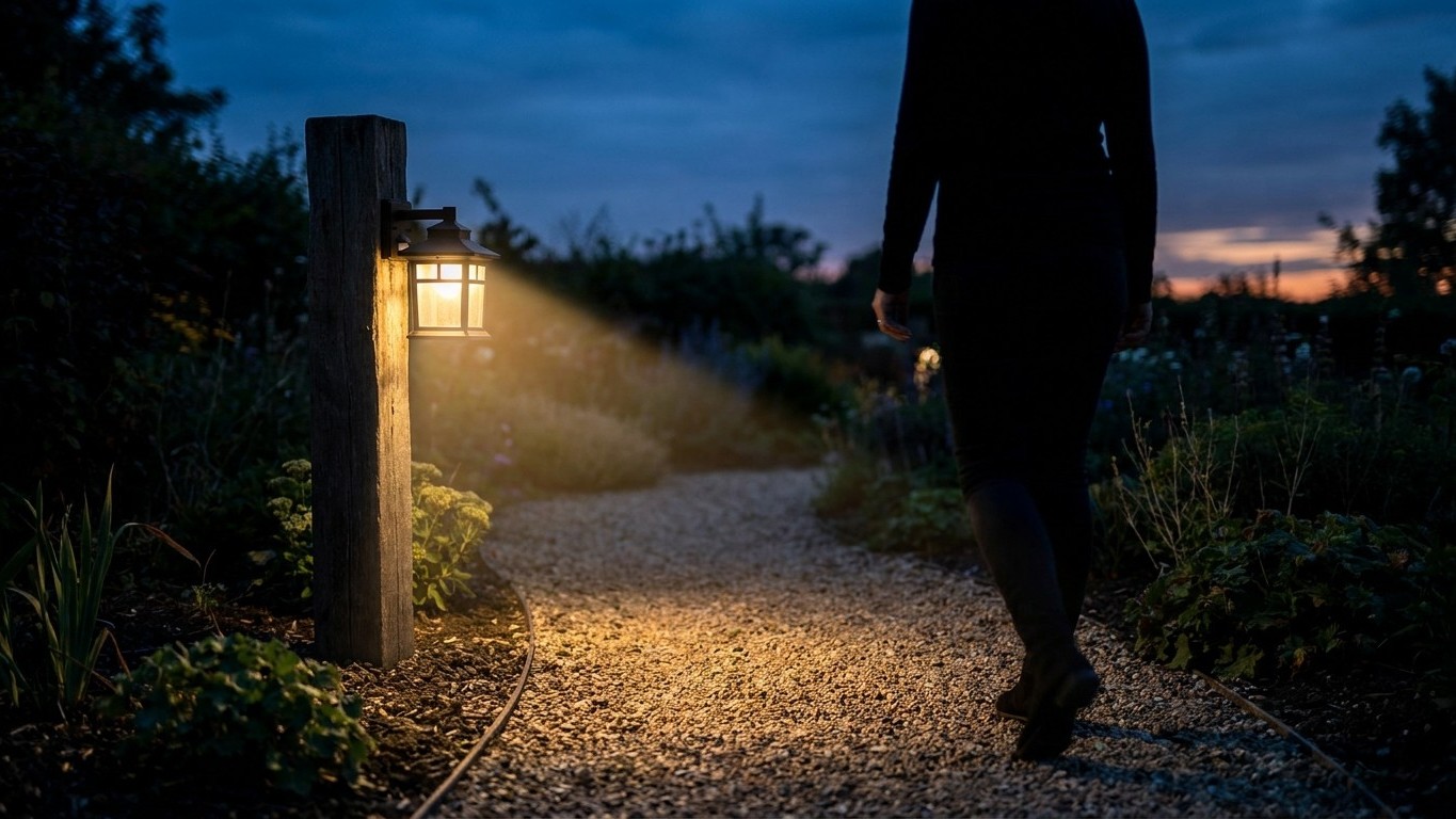 Eclairage intelligent exterieur : detecteurs de mouvement et domotique jardin
