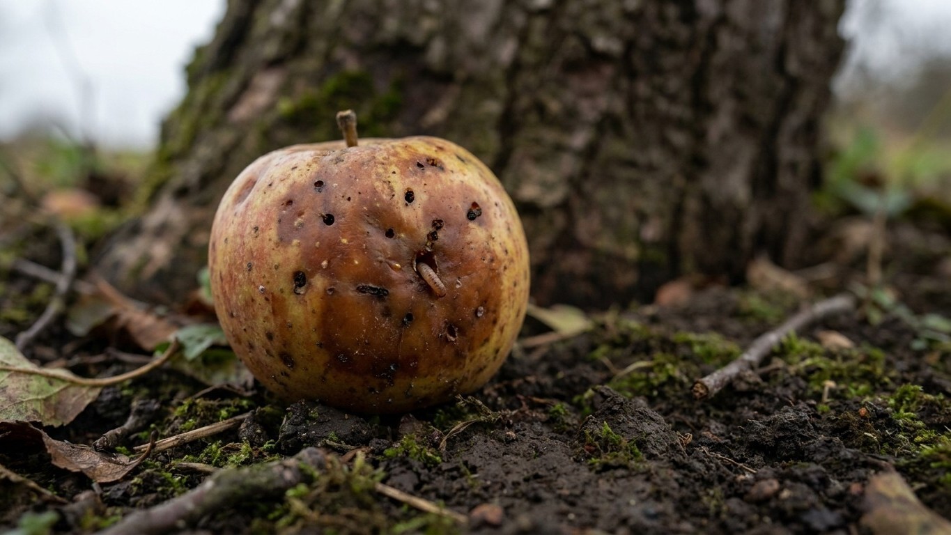 J'ai laissé les pommes véreuses au pied de mon pommier tout l'été : l'année suivante, la récolte m'a montré ce que j'avais...
