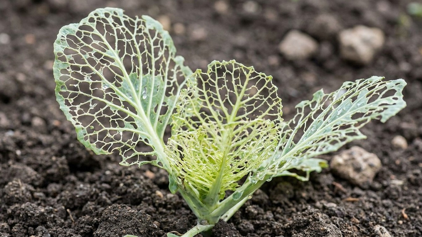 J'ai planté mes choux d'hiver fin juillet sans rien poser dessus : quand j'ai soulevé une feuille dix jours plus tard, il ...