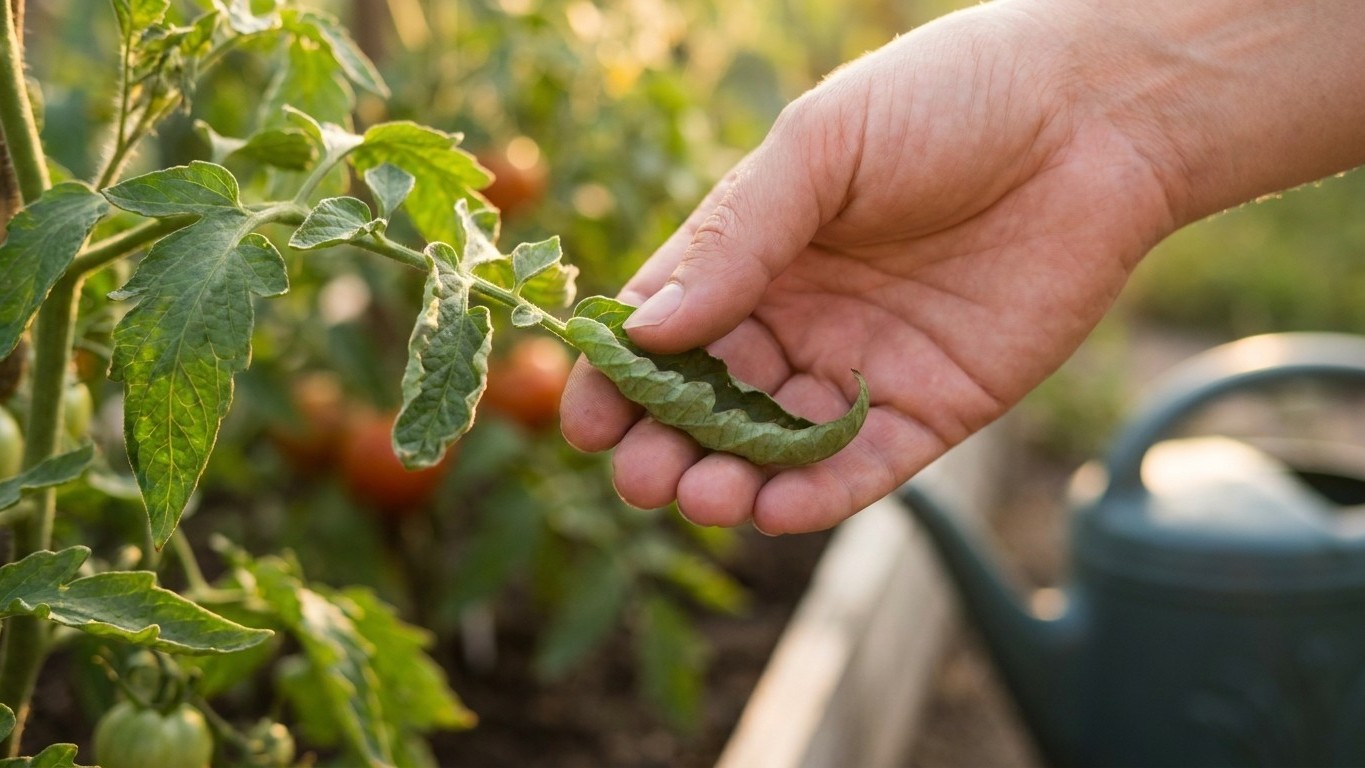 « Je pensais que c'était une maladie » : pourquoi les feuilles de tomate enroulées en pleine chaleur ne doivent surtout pa...