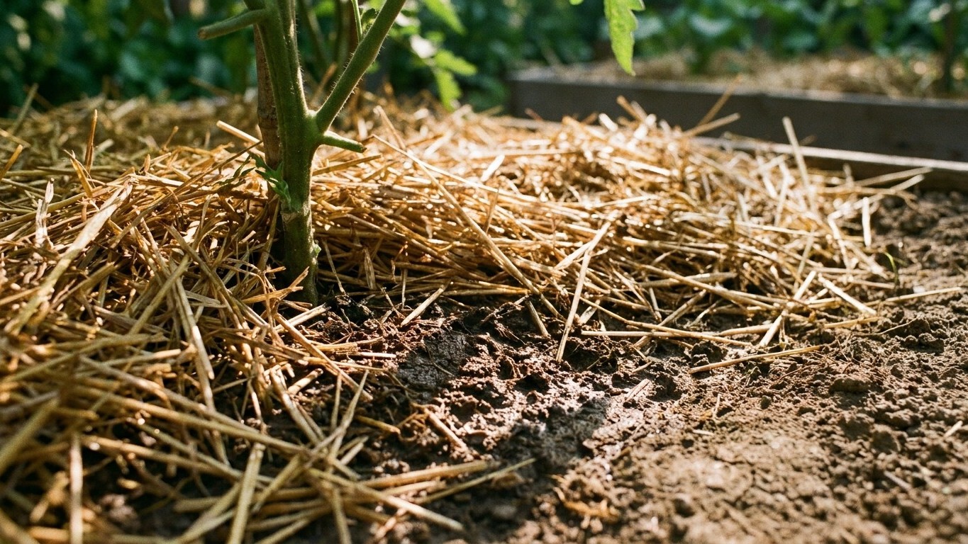 Les anciens couvraient toujours la terre entre leurs légumes avant les grosses chaleurs et ce n'était pas une lubie : rega...