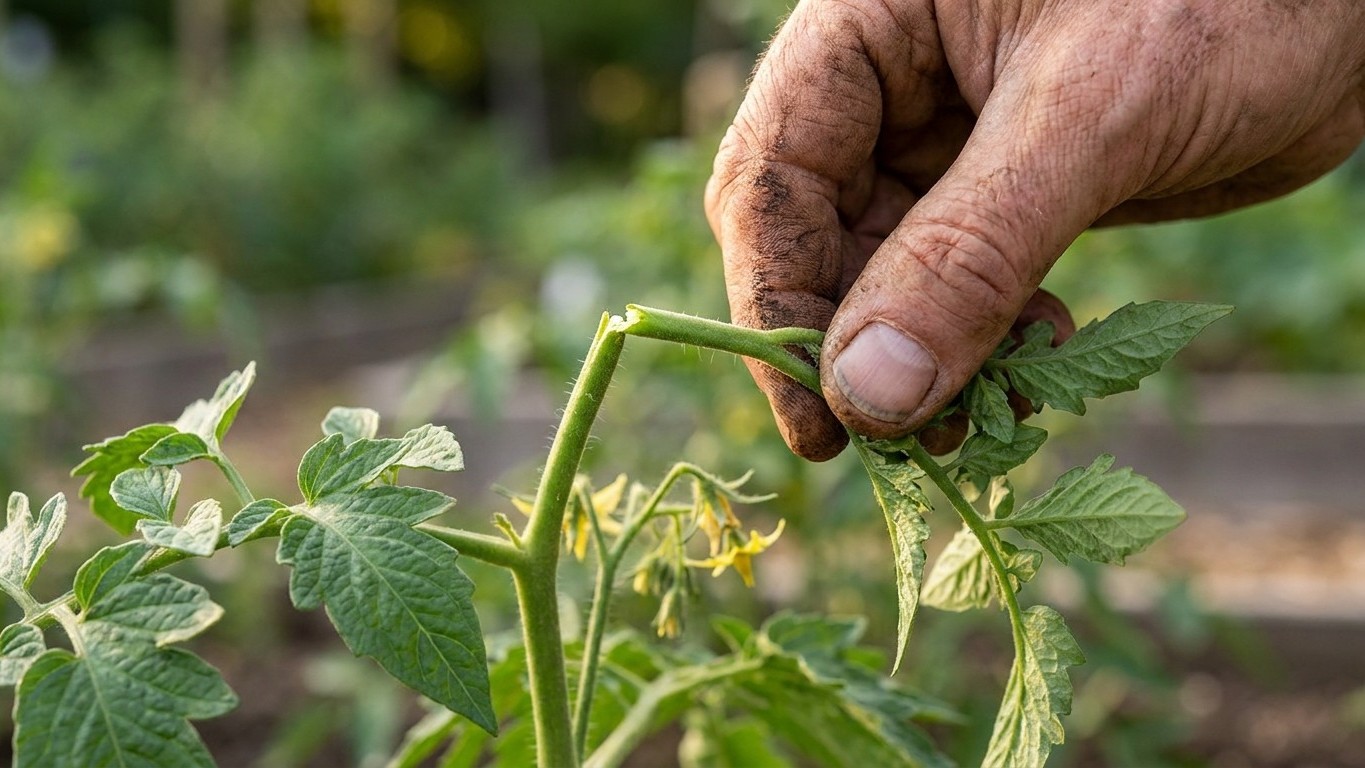 Mon voisin coupe la tête de ses pieds de tomates au-dessus du 5e bouquet fin juillet et ce n'est pas pour gagner de la place