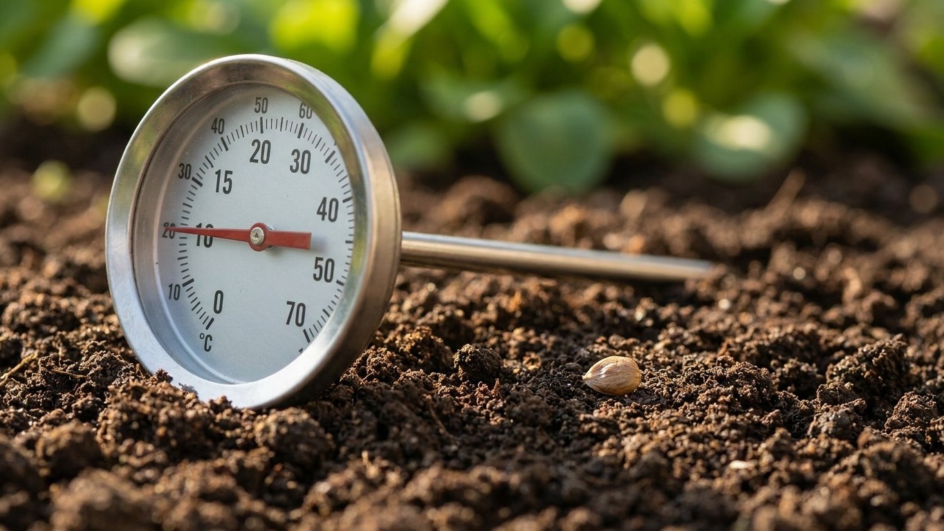 On s'obstine tous à semer la mâche dès la fin juillet, alors qu'une seule condition dans le sol décide si la graine lève o...
