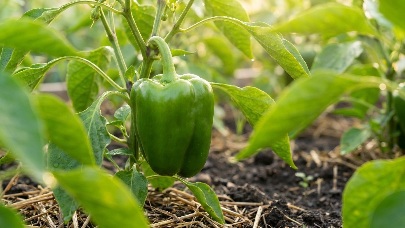 Fini les poivrons tachés qu'on jette à la récolte : ce que je pose sur le rang avant la floraison (et les fruits restent f...