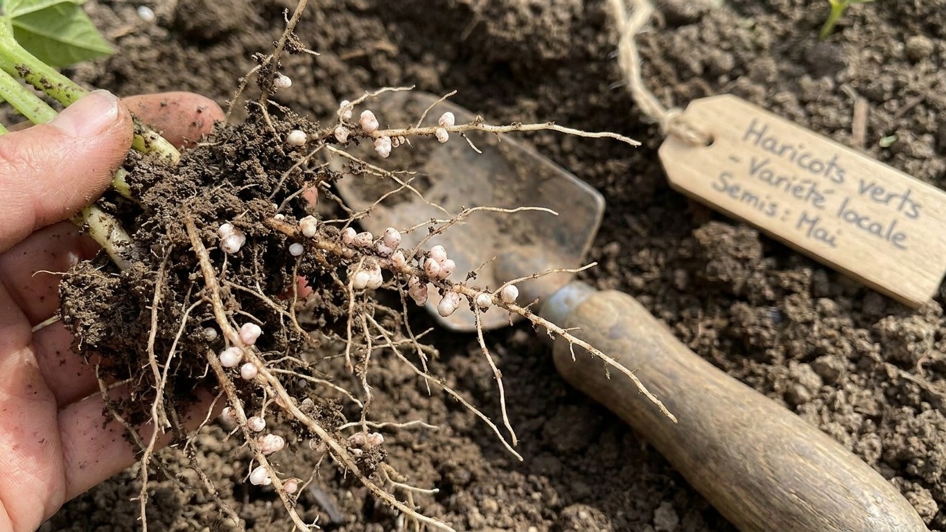 J'ai arraché mes pieds de haricots dès la dernière cueillette pendant dix ans juste pour nettoyer le carré : au printemps ...