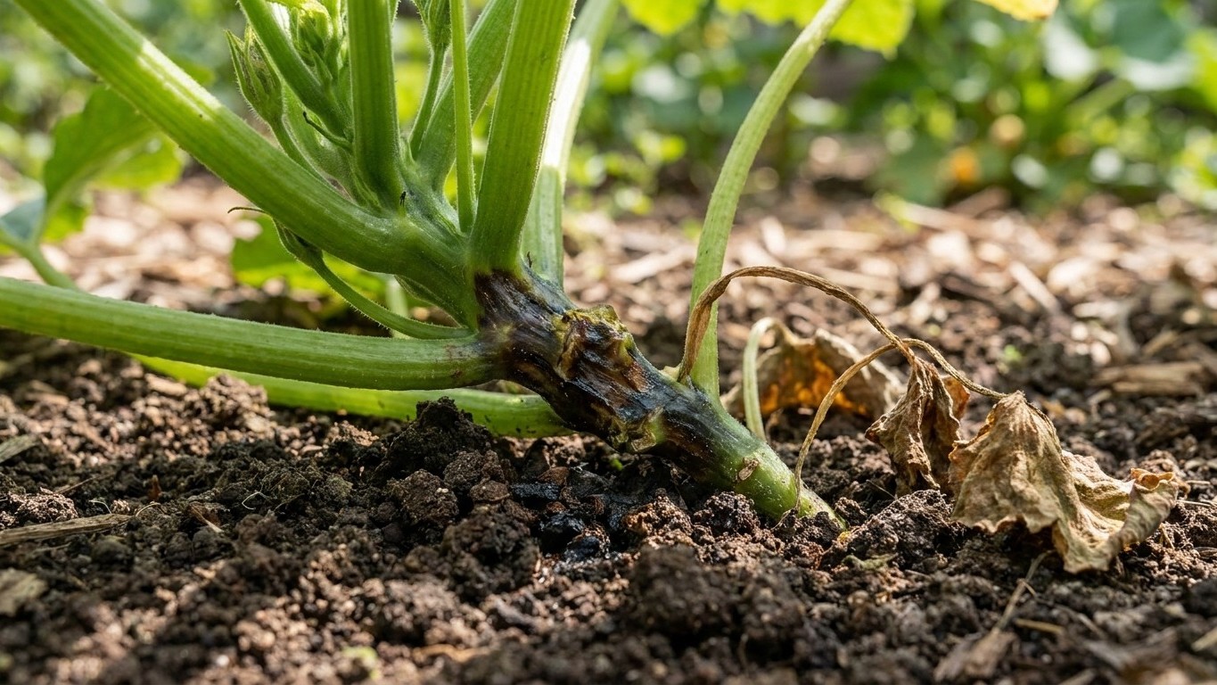 J'ai coupé toutes les feuilles de mes courges à ras en août juste pour faire mûrir les fruits : quand la tige a noirci à l...
