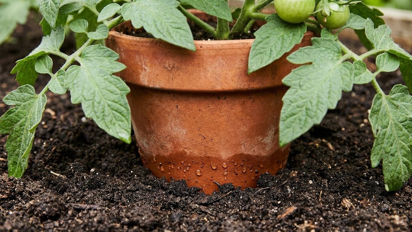 J'ai enterré un simple pot en terre cuite entre mes plants de tomates juste pour essayer : depuis, je n'arrose plus qu'une...