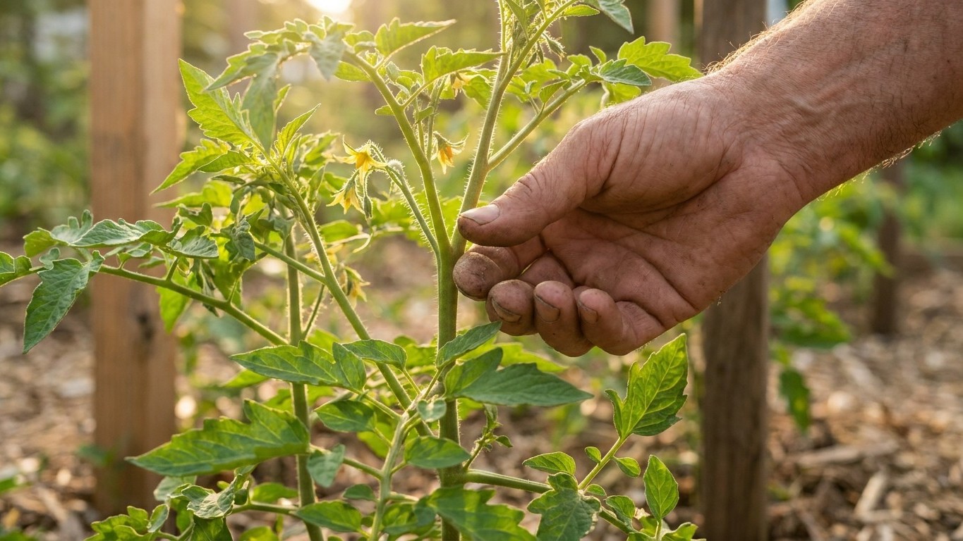 « Je ne touche plus à mes tomates l'après-midi en août » : ce geste de dix secondes au matin relance la nouaison