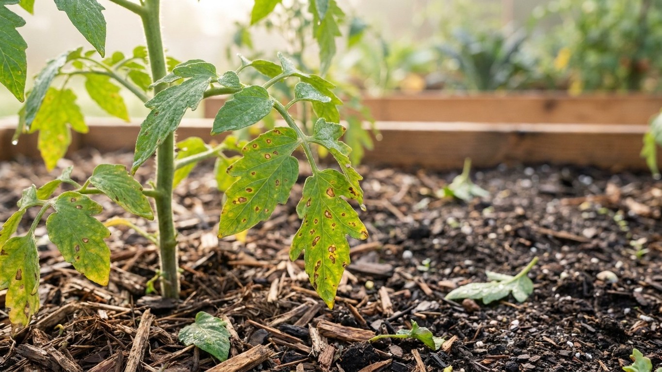 Les anciens ne laissaient jamais la terre nue au pied de leurs tomates avant les averses d’août : les taches brunes montai...