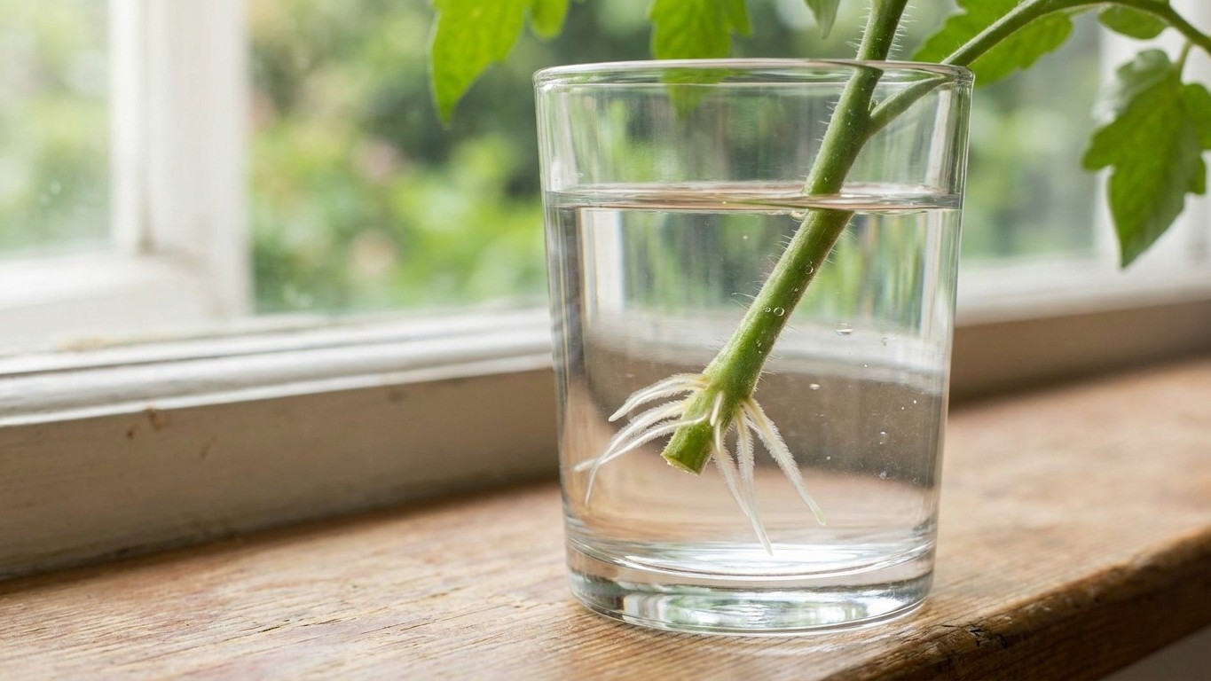 Mon voisin plonge les gourmands de ses tomates dans un verre d'eau à la mi-août et ce n'est pas pour les conserver