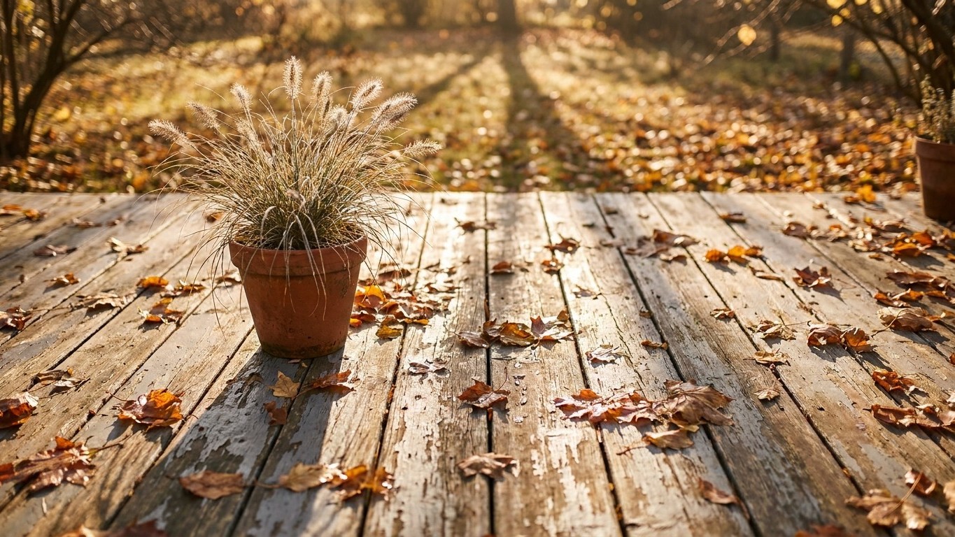 Preparer sa terrasse pour lautomne : traitement, protection et rangement mobilier
