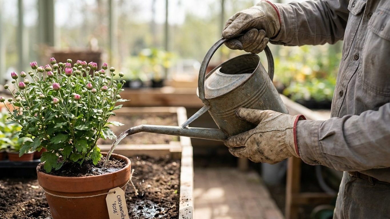 Les horticulteurs n'arrosent jamais leurs chrysanthèmes par le haut en septembre : ce qu'ils savent des boutons qui brunis...