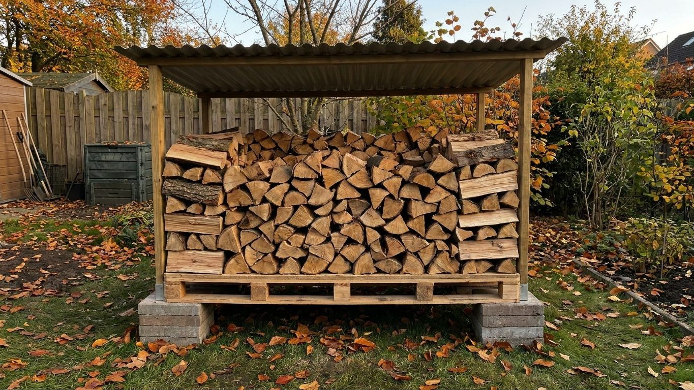 Stocker le bois de chauffage sur palettes : la méthode