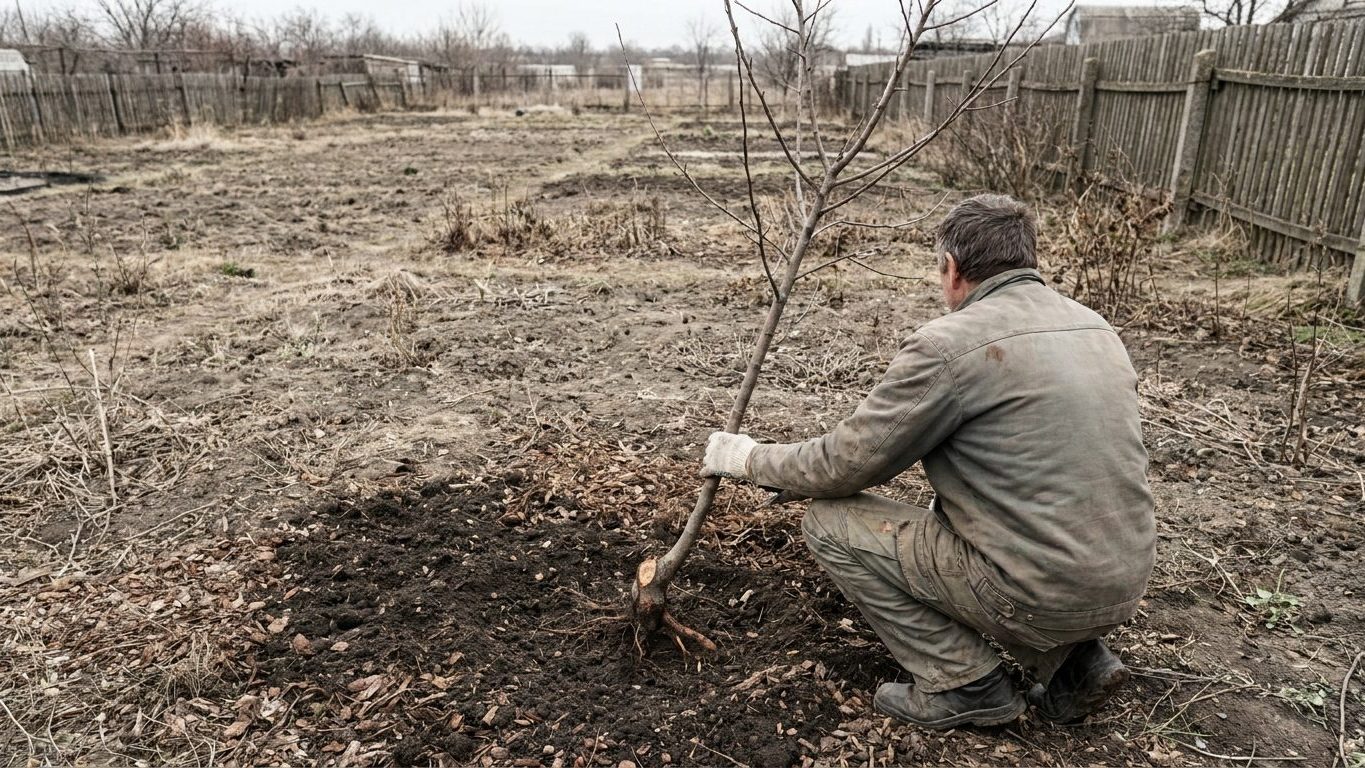 Tirez doucement sur le tronc de votre jeune fruitier planté cet automne : s'il bascule sans résister, c'est le test que le...