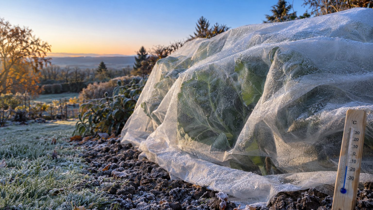Un voile d'hivernage protège de combien de degrés exactement ?