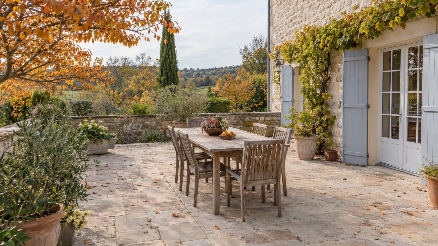 Aménager une terrasse de 40 m² : plan, sol, ombre et budget