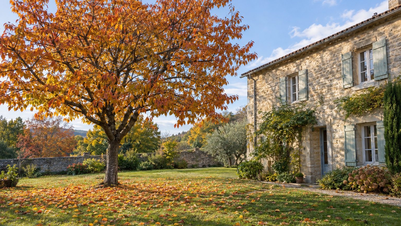 Cerisier près d'une maison : racines et distance à respecter