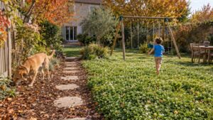 Couvre-sol au lieu de paillis : lequel résiste enfants et chien ?