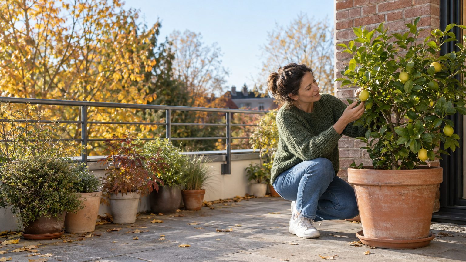 Cultiver un arbre fruitier en pot sur une terrasse