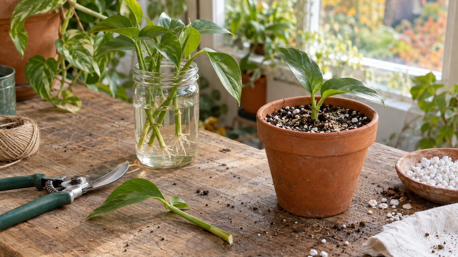 Faire des boutures de plantes : où couper, étapes et types de boutures