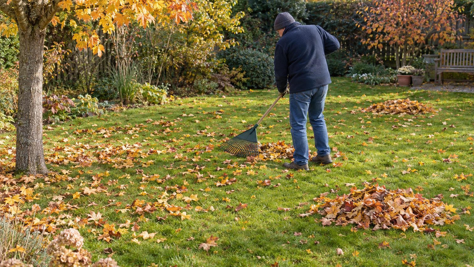 Faut-il ramasser les feuilles mortes sur la pelouse ? Ce qu'on risque à les laisser et ce qu'on peut en faire