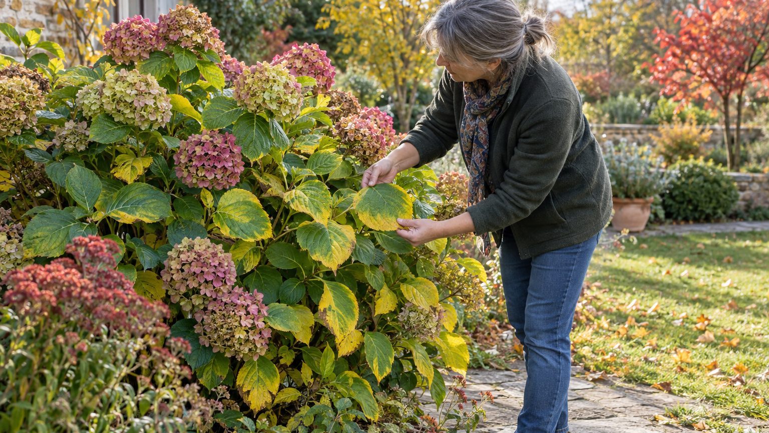 Feuilles d'hortensia jaunes, brunes ou tachées : comment identifier la cause