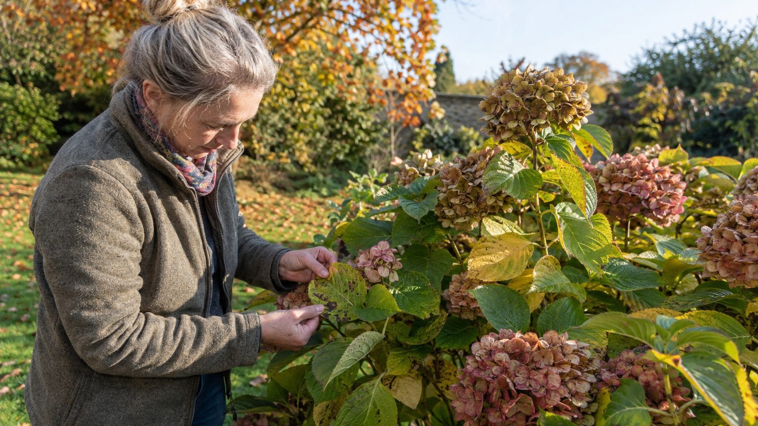Maladies des hortensias : feuilles tachées, jaunies ou blanchies, comment les identifier