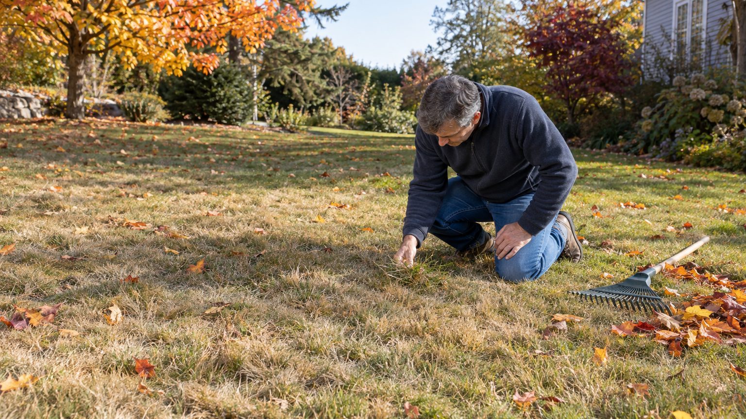 Pelouse jaunie après la sécheresse : que faire à l'automne pour la faire reverdir