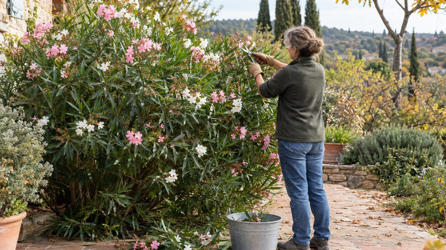 Tailler un laurier-rose à l'automne ou au printemps : quand et jusqu'où couper